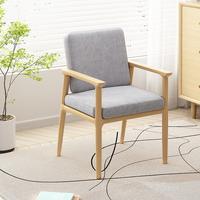 Meubles commerciaux Restaurant café salle à manger en bois maison chaise avec tissu salon canapé loisirs fauteuil tissu