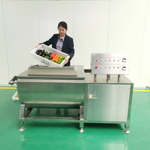 Máquina Multifuncional Automática de Limpeza de Frutas com Elevação, Motor em Aço Inoxidável 304 e Esterilização por Ozônio para Vegetais e Milho - Product Image 3