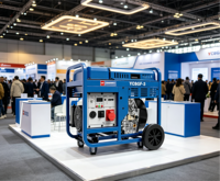 Générateur diesel à châssis ouvert Yuchai 8 kW YC8GF-3 9 kW max triphasé 230 V/400 V, groupe électrogène diesel portable à démarrage électrique