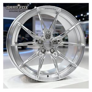 GRAYFOX Nuevas Llantas de Aleación Forjadas Personalizadas Plateadas para Autos de Carreras de 18-20 Pulgadas 5x112/5x114.3 para Benz, BMW, Porsche 911, <span class=keywords><strong>Lamborghini</strong></span> - Product Image 3