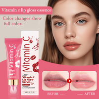 Soin des lèvres hydratant non gras à la vitamine, sérum brillant longue tenue pour réduire les ridules et la pigmentation foncée