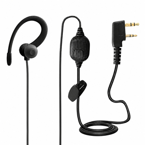 Auricular PTT de 2 pines para walkie-talkie, compatible con Kenwood NX-1200, NX-1300 y Baofeng, ideal para guardias de seguridad. - Product Image 1