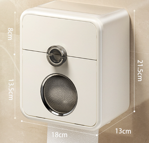 GREENSIDE Portarotolo da Bagno, Montaggio a Parete, Senza Foratura, Impermeabile, Portarotolo, Scaffale Portaoggetti - Product Image 6