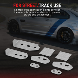 Kit de plaques de renforcement de châssis de sous-châssis arrière BEVINSEE pour <span class=keywords><strong>BMW</strong></span> <span class=keywords><strong>E46</strong></span> 320i 323i 325i 328i <span class=keywords><strong>330i</strong></span> 1999-2004 <span class=keywords><strong>2005</strong></span> 2006 - Product Image 2