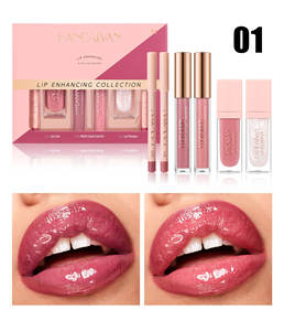 Handaiyan Waterproof 6pcs/set Lipliner Lip Glaze Kosmetik Set Melembapkan Tahan Lama Tidak Lengket Matte Lip Gloss - Product Image 3