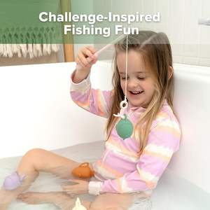 Novo Conjunto de Brinquedos de Pesca para Banho de Bebê 2026, Brinquedo de Pesca para Banheira de Silicone de Grau Alimentício Sem Mofo para Crianças, Brinquedos Flutuantes para Banheira Sem BPA - Product Image 6