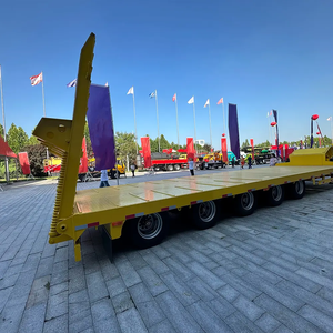 Remolque de plataforma baja hidráulica de 1-2 toneladas para trabajo pesado con cuello de cisne, 12.5x2.5x1.5m, Shandong Fengniao - Product Image 4