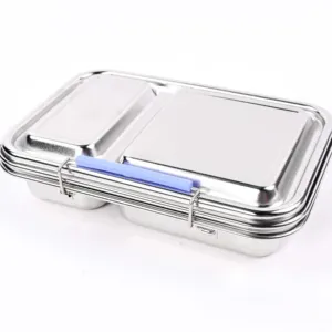 AOHEA food grade kids food storage container boxes bento metal lunchbox 304 stainless steel lunch box back to school