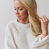 Collier pour femme eManco Fashion, simple, chaîne fine en acier inoxydable, collier court et discret pour tous les jours, accessoires de bijouterie.