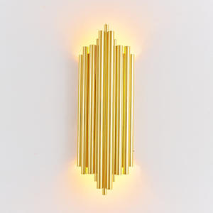 New Style Creative Wall <b>Lighting</b> Hotel Lobby Bedroom <b>Living</b> <b>Room</b> Stairs Hallway Art Gold Wall Lamp - Product Image 2