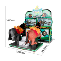 Jeu d'arcade d'intérieur pour enfants et adultes, jeu de course de chevaux à deux joueurs, divertissement de compétition de course de chevaux simulée.