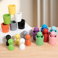 Juguete de Madera para Niños, 12 Copas Pequeñas para Clasificar por Color, Juego de Coordinación Mano-Ojo y Cognición de Colores