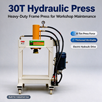 Presse hydraulique à double colonne LSF-B30T de 30 tonnes, presse d'atelier électrique pour le pressage des roulements et le redressage des métaux