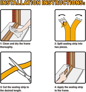 Tùy chỉnh Cửa Cách âm dính con dấu Dải e-loại niêm phong Dải cửa khoảng cách con dấu cửa sổ đường may Windproof niêm phong dải - Product Image 4