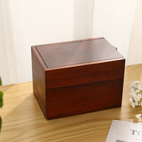 Urna de madera maciza para mascotas con marco de fotos, ataúd conmemorativo para gato, perro, cachorro, funeral, soporte conmemorativo para cenizas