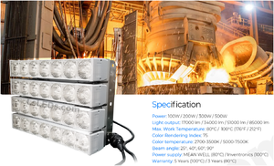 Lampu LED Suhu Tinggi hingga 100 Derajat Celcius Anti-korosi untuk Pembangkit Listrik, Pabrik Kimia, dan Kilang - Product Image 5