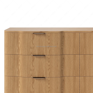 FERLY Cassettiera Moderna a 6 Cassetti in Rovere Scanalato Emperador per Camera da Letto - Set Mobili - Product Image 5