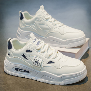 Baskets décontractées pour hommes de haute qualité, style chunky, rehaussantes, plates, pour le skateboard, pour jeunes étudiants, chaussures de sport et de marche. - Product Image 3