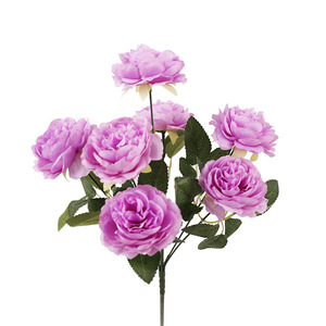 Flores Artificiales de Ranúnculo de 7 Cabezas, Color Rosa, de Plástico y Seda, Alta Simulación, Decoración para Bodas y Hogar - Product Image 4