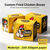 Emballage personnalisé en carton recyclable de qualité alimentaire pour poulet frit, fermeture magnétique pour emporter, hot-dog coréen, burger français, restauration rapide
