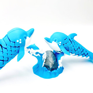 Dinosaure Animal en Plastique Écologique, Structure de Chaîne de Dauphin Imprimée en 3D, Articulations Entièrement Mobiles, OEM d'Usine d'Origine - Product Image 5