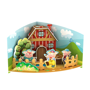 Puzzle de conte de fées 3D pour petites filles, en papier, bricolage, assorti, 19 pièces - Product Image 6