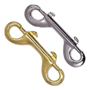 Klip pelatuk Leas anjing tugas berat berlapis nikel seng Aloi kait jepret ujung ganda - Product Image 1