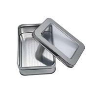 Boîte en fer blanc rectangulaire écologique avec couvercle, logo personnalisé, pour usage industriel (Guangdong), conteneur de stockage, vente en gros directe usine