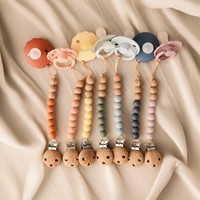 Attache-tétine personnalisée pour nouveau-né, avec clip, pour bébé garçon et fille, sans BPA, en silicone, vente chaude