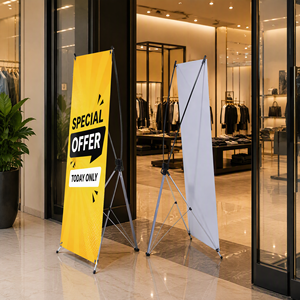 Exhibidores de Aluminio en Forma de <span class=keywords><strong>X</strong></span> para Publicidad, <span class=keywords><strong>80x180</strong></span>, Verticales, Impresión Digital, Soportes para Pancartas Tipo <span class=keywords><strong>X</strong></span>, Pósteres Comerciales, Venta al Por Mayor de Fábrica - Product Image 6