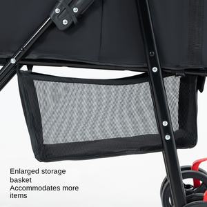 新着 折りたたみ式 4輪 ペットトラベル トロリー 分離型 ペットカート ドッグ カート キャリア 犬猫用 トラベルカート - Product Image 6