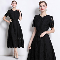 Robe élégante pour femmes en gros, nouvelle collection d'été, robe à manches courtes tendance, vêtements d'usine
