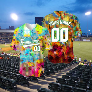 Maillots de baseball Hip Hop High Street 2026, design décontracté personnalisé, maillots de baseball décontractés athlétiques, vêtements de sport - Product Image 1