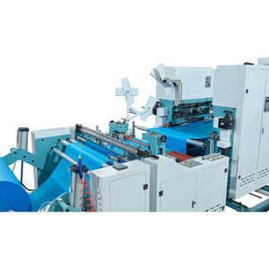 Sacs de supermarché sur rouleau | Pliage triangulaire en ligne, contrôle du <span class=keywords><strong>film</strong></span> E.P.C, servomoteur japonais, alternative CW800PR-SV Chao Wei - Product Image 5