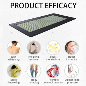 Xiuyan fabrika doğrudan satış yeşim taş yatak turmalin ısıtmalı taş yatak doğal yeşim <span class=keywords><strong>Mat</strong></span> masaj pedi - Product Image 6