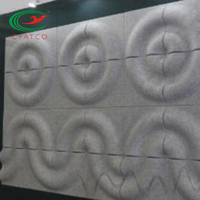 Panel acústico de fieltro acústico, papel tapiz con reducción de ruido, fibra de poliéster 3d