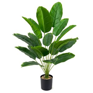 Plante artificielle réaliste, résistante aux UV, en PVC souple, feuilles de <span class=keywords><strong>bananier</strong></span>, plusieurs hauteurs, pour hôtel, bureau, maison, aménagement intérieur - Product Image 2