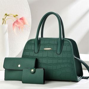 3Pcs Girls Handbag Purse Set Luxury PU Leather Hand Bags - Product Image 2