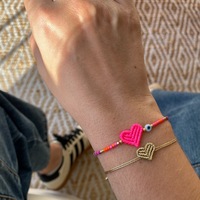 Bracelet tressé artisanal minimaliste fait main avec perles coquillages, croix et perles de riz en cuivre, mode femme, vente en gros