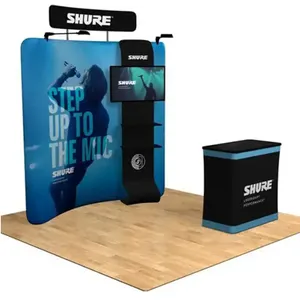 Hot Sale Event Stand Hanger Led 10x10 Exhibition Table Display Tension Fabric Display