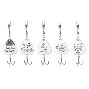 TGD Meilleur kit de leurres de pêche en métal 5 pièces/ensemble, cuillère de pêche 95 mm 12 g, kit d'appâts de pêche pour la truite, cadeau de la fête des pères, leurres de pêche, pêcheur - Product Image 1