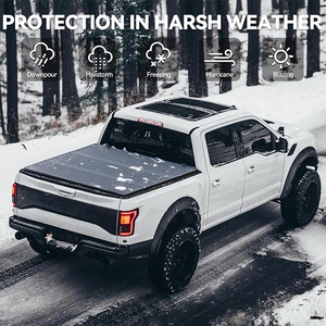 Xiangta dur pliant pick-up camion lit Tonneau couverture dur tri-pli Tonneau couverture pour Toyota Hilux /Chevy <span class=keywords><strong>Silverado</strong></span> 1500 - Product Image 2