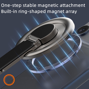 Travel 360 Rotating Fold Magnetic Aluminum Alloy holder Phone Grip Stand Universal soft Ring Stress Adjustable metal Bracket new - Product Image 5
