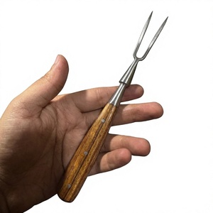 Ensemble de couteaux de cuisine médiévaux en acier inoxydable, faits à la main, deux pièces, pour les détaillants - Product Image 1