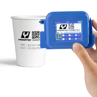 Yaomatec série DC bleu 12.7MM heure Date code à barres QR Code poignée amovible Mini imprimante Portable pour plastique