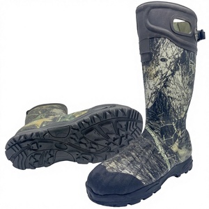 Stivali da <span class=keywords><strong>Caccia</strong></span> da <span class=keywords><strong>Uomo</strong></span> per Tutte le Stagioni, Caldi e Rinforzati, Marrone, Alti, Impermeabili, Antiscivolo, Resistenti all'Usura, in Gomma e Cotone - Product Image 1