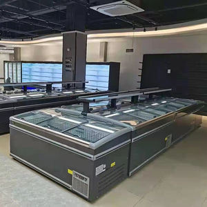 Puerta de vidrio comercial Isla de helados Congelador Supermercado Tipo combinado <span class=keywords><strong>Vitrina</strong></span> Congelador <span class=keywords><strong>Vitrina</strong></span> de refrigeración comercial - Product Image 5
