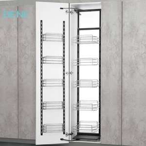 Modern Design Stainless Steel <b>Kitchen</b> Cabinet Pull-Out Drawing Basket Tall Larder Pantry <b>Unit</b> for Easy Installation in Cabinets - Product Image 2