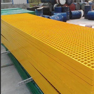 Panneau de <span class=keywords><strong>grille</strong></span> en <span class=keywords><strong>plastique</strong></span> renforcé de fibre de verre antidérapant isolé couvercle de boîte de sous-station couverture de gouttière pont quai <span class=keywords><strong>grille</strong></span> coupe - Product Image 2