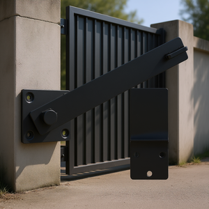 Cierre de puerta abatible de metal resistente con rotación de 360 grados para puertas, diseño industrial, recubrimiento en polvo, fácil instalación - Product Image 2